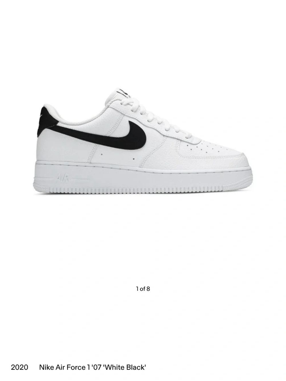 Nike White and Black Low-Top Sneakers